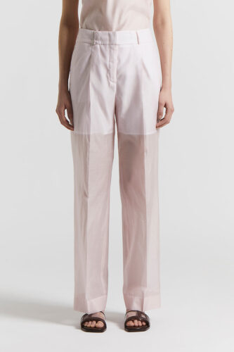 Peserico - Organza palazzo trousers with darts - Sunrise