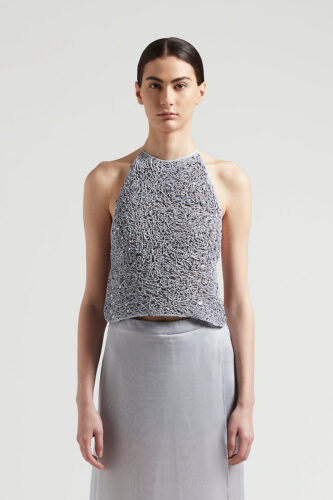 Peserico - Handmade top in silk and cotton - Crystal blue