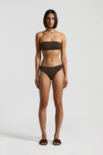 Peserico - Double-face bikini in opaque Lycra - Ebony