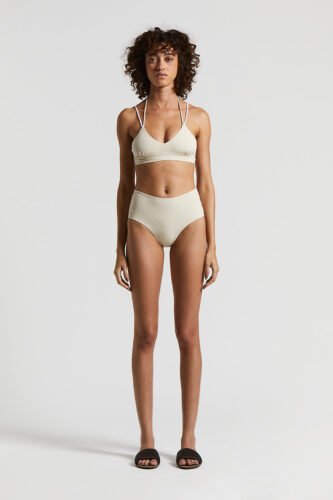 Peserico - Bikini with triangle top and culottes - Quartz sand