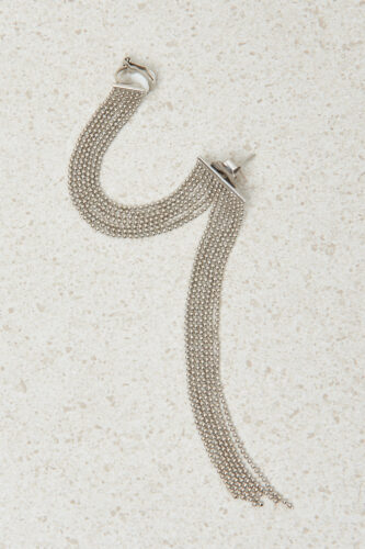 Peserico - Punto Luce chain ear cuff - Gray