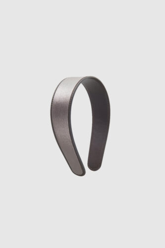 Peserico - Headband in laminated viscose fabric - Ebony