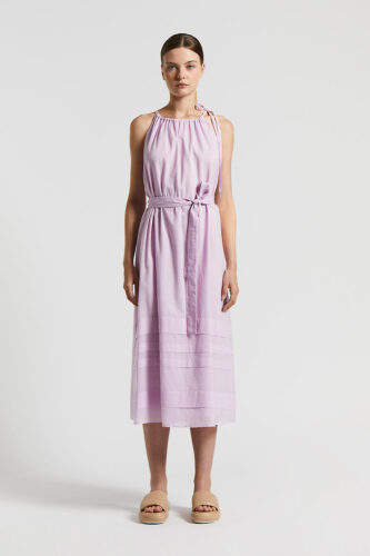 Peserico - Cotton long dress - Pink peony