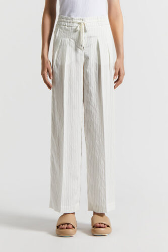 Peserico - Modal blend poplin trousers - Cedar