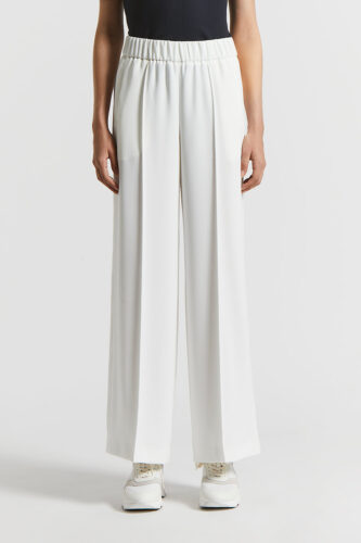 Peserico - Technical crepe cady trousers - Cloud white