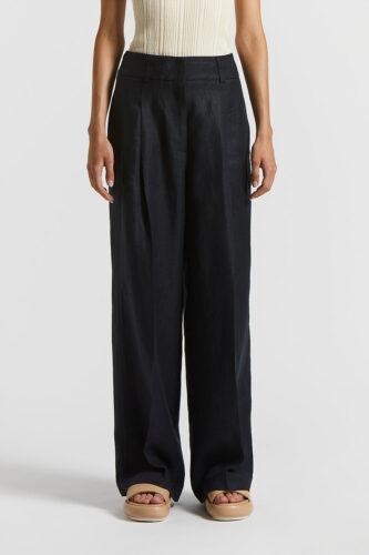 Peserico - Pure linen gabardine trousers - Abyss