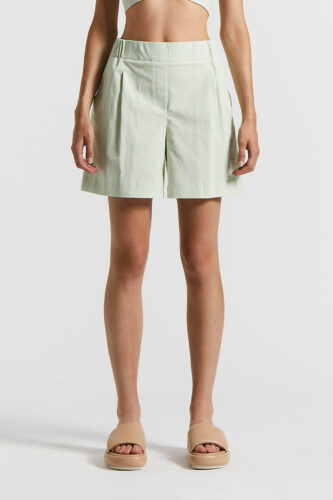 Peserico - Stretch cotton seersucker shorts - Aloe