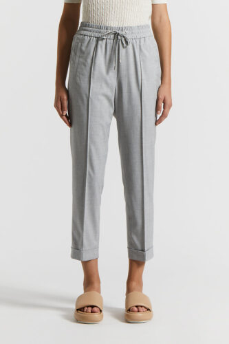 Peserico - Stretch viscose trousers - Lunar gray