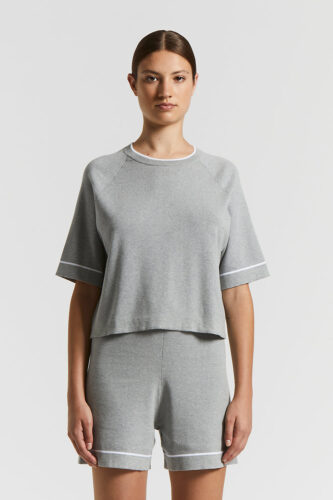 Peserico - Compact Egyptian cotton tricot jersey - Gray