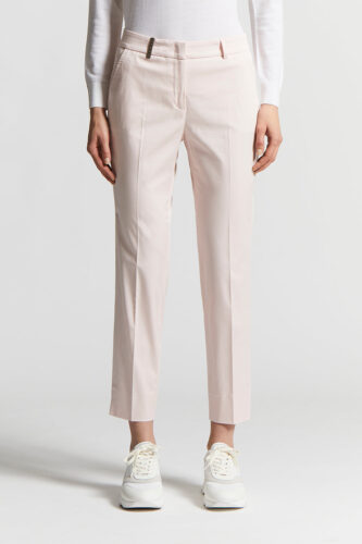 Peserico - Brushed cotton gabardine trousers - Aurora