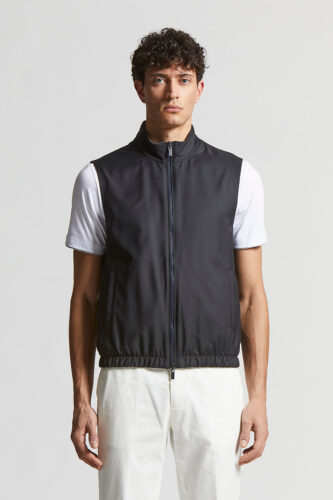 Peserico - Loro Piana technical gabardine waistcoat - Space blue