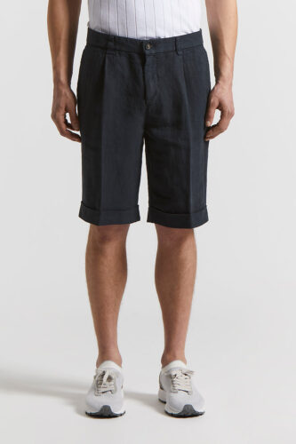 Peserico - Pure linen Bermuda shorts - Abyss