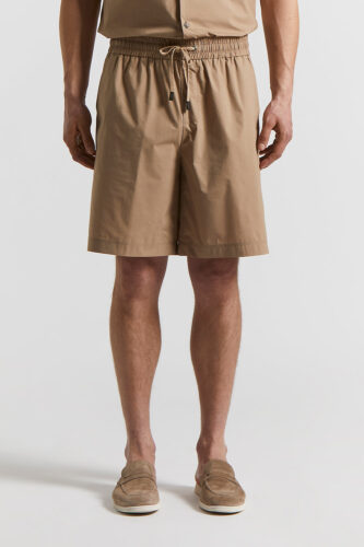 Peserico - Lightweight stretch cotton shorts - Beige