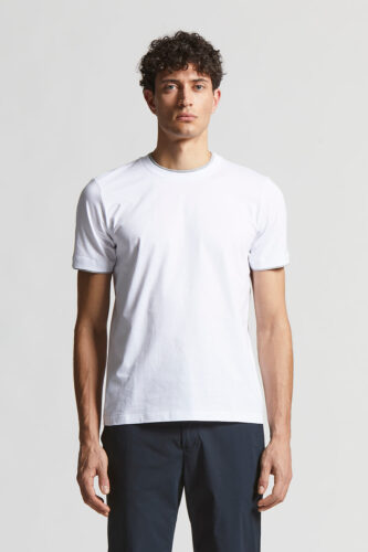 Peserico - T-shirt in soft cotton jersey - Pure White