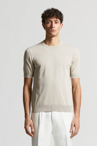 Peserico - Pure cotton t-shirt - Dunes