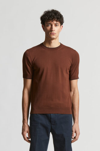 Peserico - Pure cotton t-shirt - Tobacco