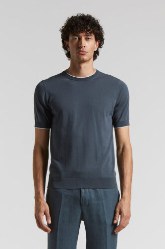 Peserico - Pure cotton t-shirt - Aviator Blue