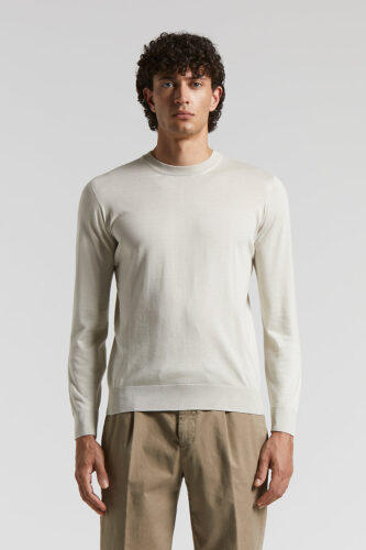 Peserico - Silk and cotton sweater - Quartz sand