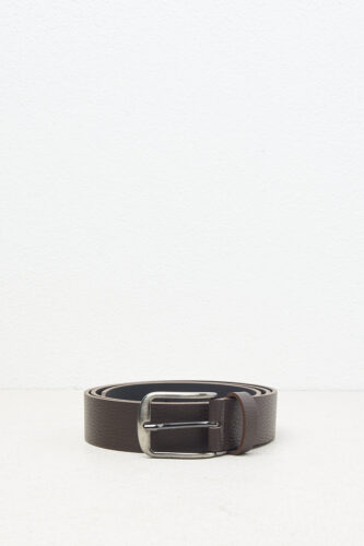 Peserico - Genuine grained leather belt - Tobacco