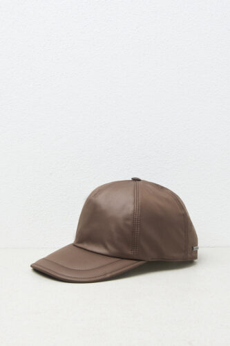 Peserico - Hat in technical cotton blend fabric - Tobacco