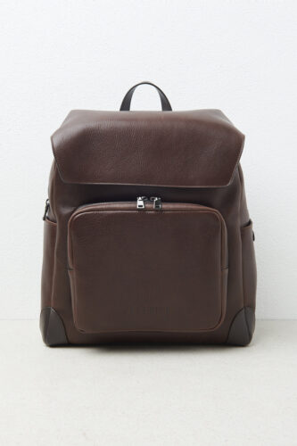 Peserico - Genuine leather backpack - Tobacco