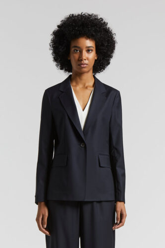 Peserico - Loro Piana lightweight wool single-breasted blazer - Space blue