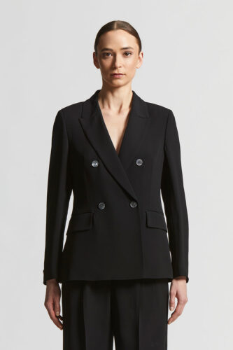 Peserico - Stretch viscose cady blazer - Black