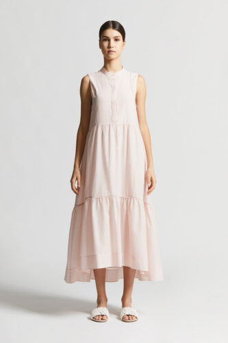 Peserico - Pure cotton voile long dress - Aurora