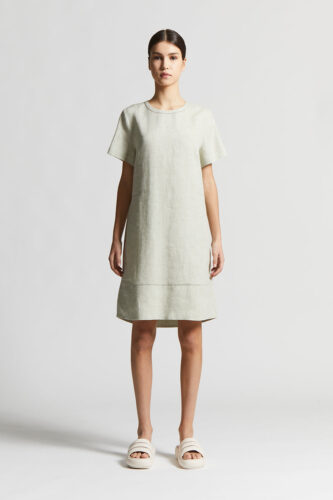 Peserico - Linen midi dress - Eucalyptus
