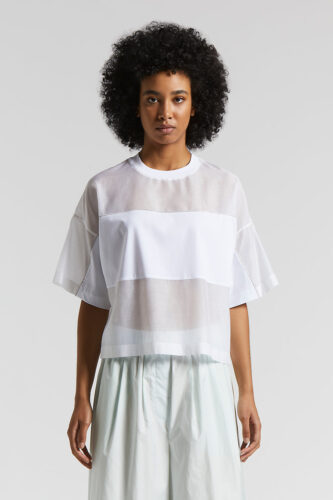 Peserico - Cotton and silk t-shirt - Light white