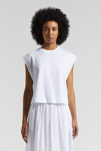 Peserico - Bi-elastic cotton jersey shirt - Light white