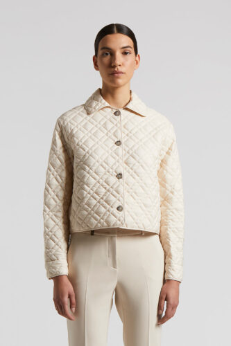 Peserico - Soft repellent microfibre jacket - Quartz sand