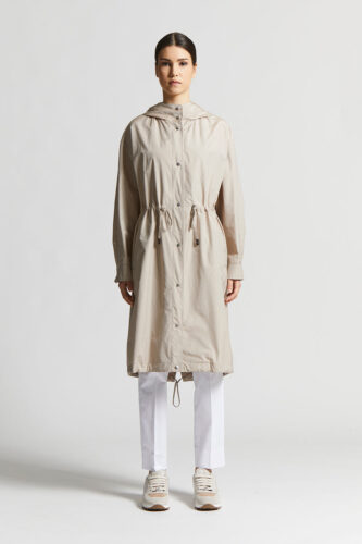 Peserico - Technical cotton duster coat - Cappucino