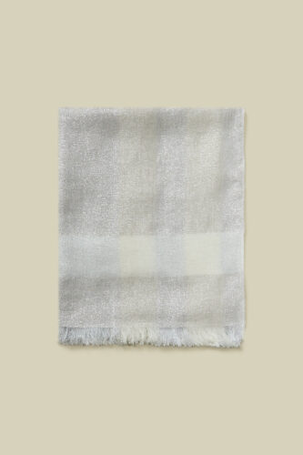 Peserico - Viscose, linen and Lurex kimono - Alabaster