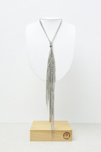 Peserico - Punto Luce sliding knot necklace - Gray