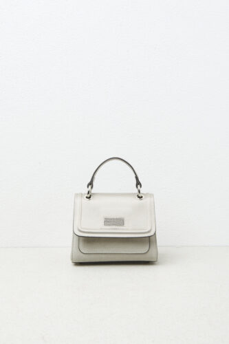 Peserico - Genuine leather bi-material mini bag - Eucalyptus