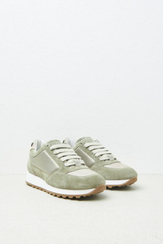 Peserico - Multimaterial sneakers - Eucalyptus
