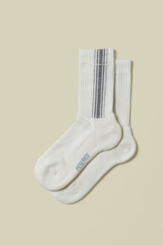 Peserico - Cotton and Lurex sports socks - Lunar gray
