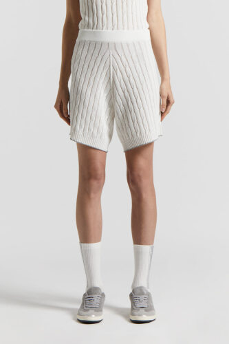 Peserico - Shorts in fresh cotton crepe yarn - Light white