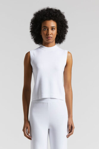 Peserico - Compact Egyptian cotton top - Pure White