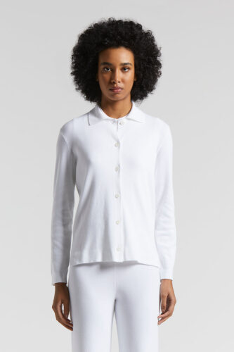Peserico - Cotton tricot shirt - Pure White