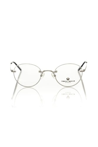 "Silver Metallic Unisex Eyeglass Frame"