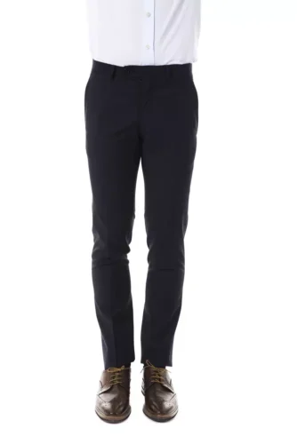 Gray Wool Men's Suit Pant