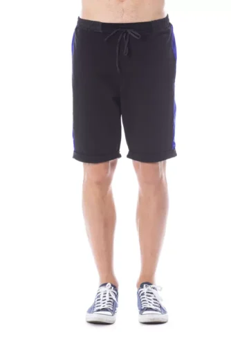 Black Cotton Men Short