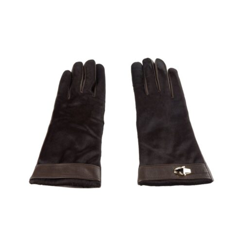 Brown Cowhide Women Glove